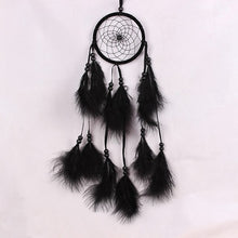 Load image into Gallery viewer, Lovely handmade  dream catcher net  feather white beads dreamcatcher  circular wall hanging car Home decor christmas gift