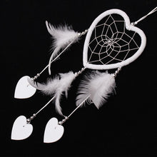 Load image into Gallery viewer, 2018 handmade feathers dream catcher heart shape home hanging decoration room ornament mascot christmas gift